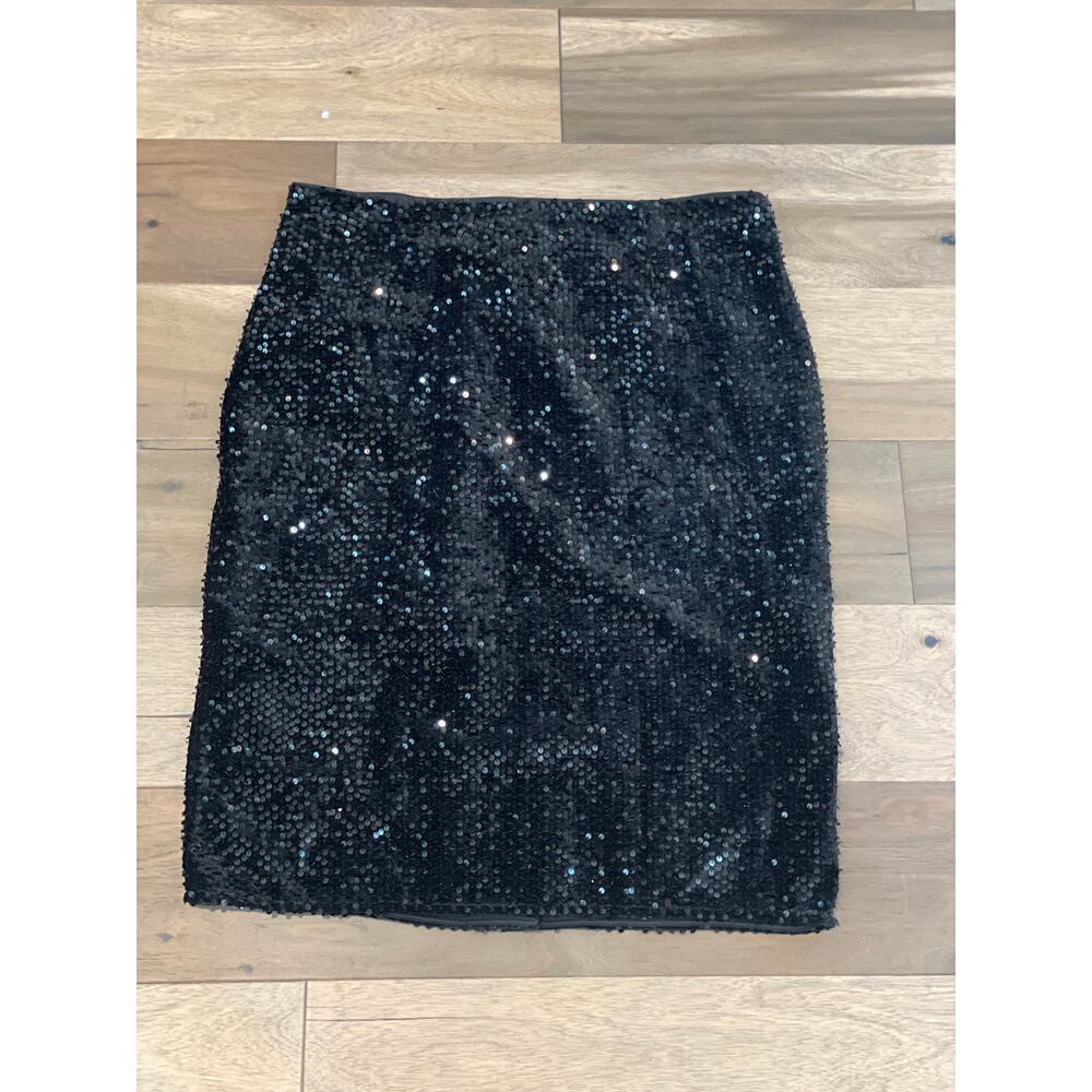 Nine West Black Sequin Skirt – Size XXL